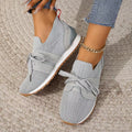 Damen nan leichte Strick-Sneaker mit ergonomischem Memory-Fußbett und rutschfester Profilsohle