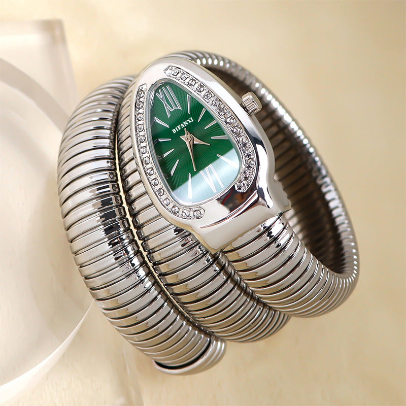 Selmira | Schlangenuhr mit Quarzbewegung und Persönlichem Armband