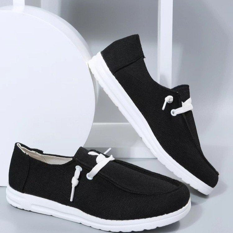 Damen Freizeit-Slip-On Schuhe mit elastischen Schnürdetails und rutschfester Sohle Selmira