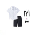 Damen festliches Hemd und Shorts Set mit Hosenträgern