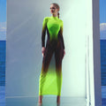 Damen Elegantes und figurbetontes Sportkleid mit hohem Kragen Selmira
