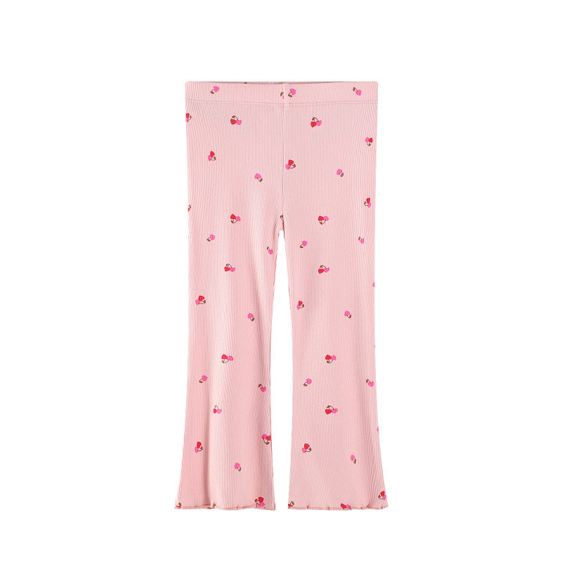 Mädchen Schlagleggings mit floralen Akzenten