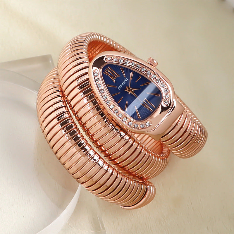 Selmira | Schlangenuhr mit Quarzbewegung und Persönlichem Armband