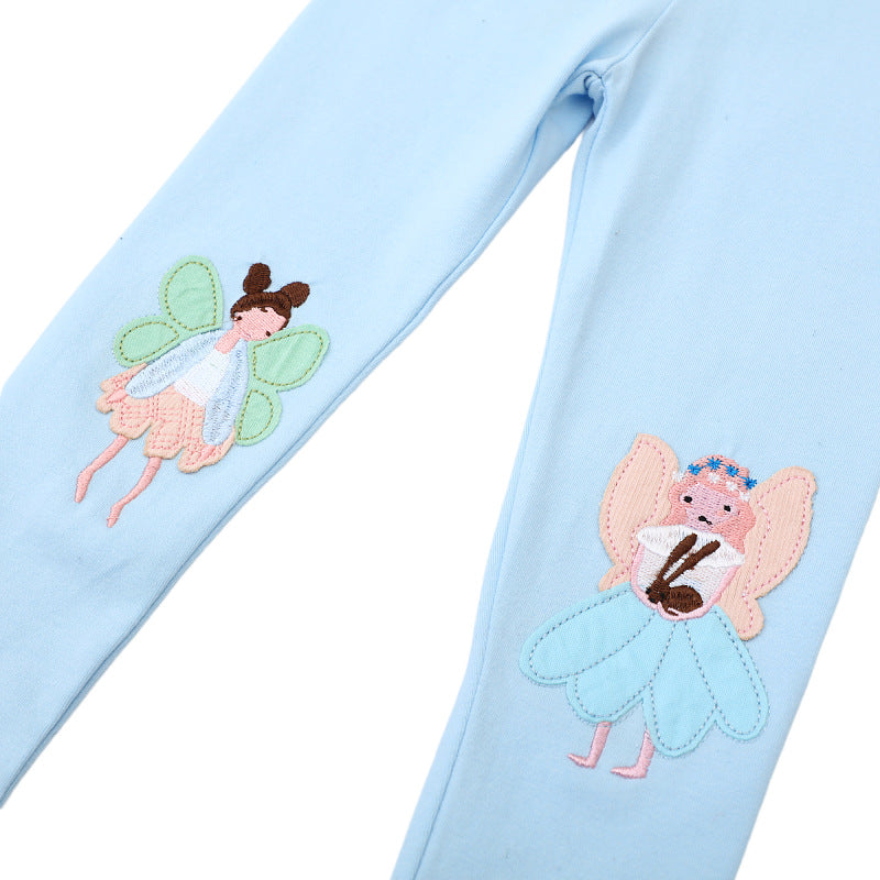 Mädchen Leggings mit zauberhaften Feenapplikationen