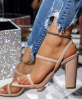 Damen elegante High Heel Sandalen mit schmalen Riemen Selmira