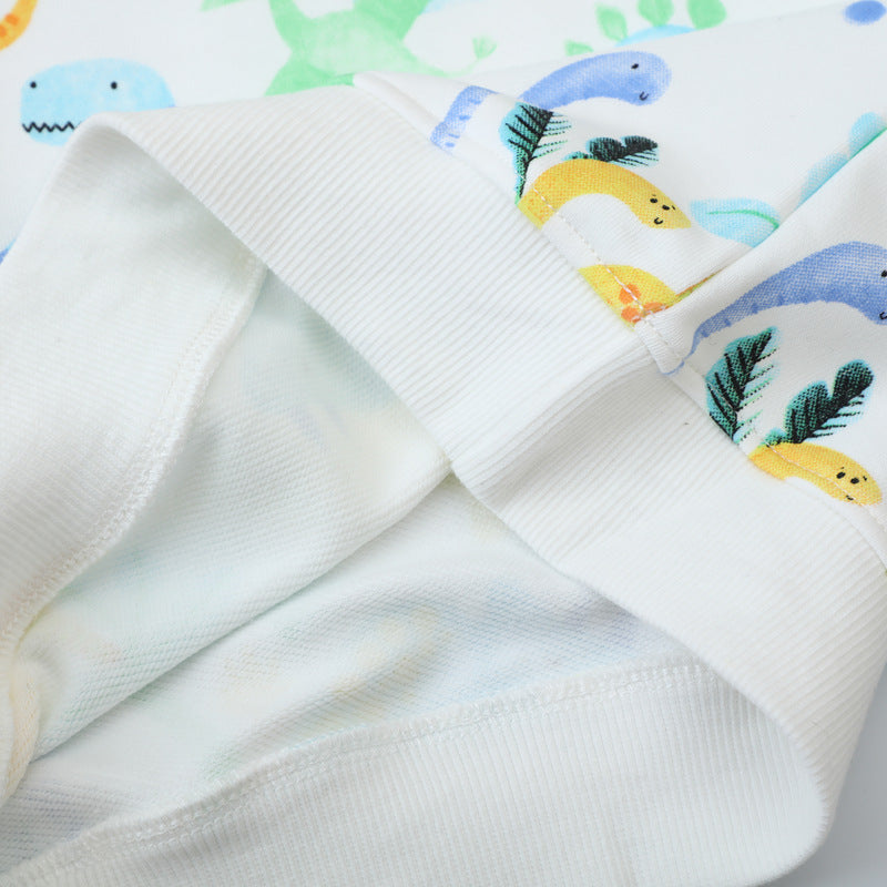 Kinder Sweatshirt mit buntem Dinosaurierdruck