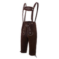 Herren nan traditionelle Wildleder Lederhose mit bestickten Trägern und Kniund