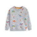 Kinder Sweatshirt mit buntem Dinosaurier-Motiv