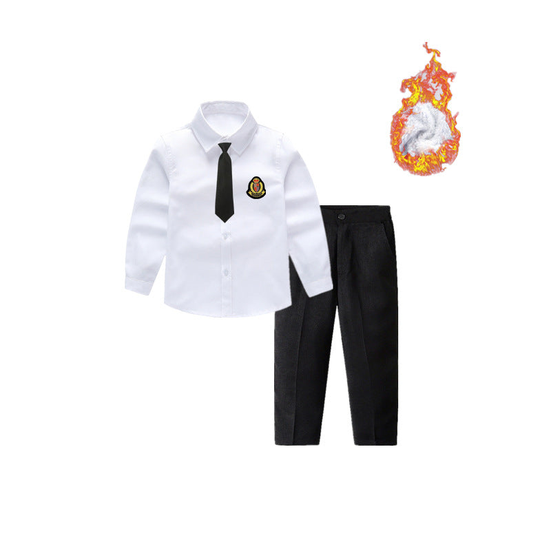 Damen Festlicher Anzug mit Hemd, Hose, Hosenträgern und Fliege