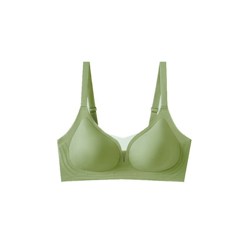 Selmira Wireless Push-up BH – Deep V Nahtloses Bralette für Kleine Brüste
