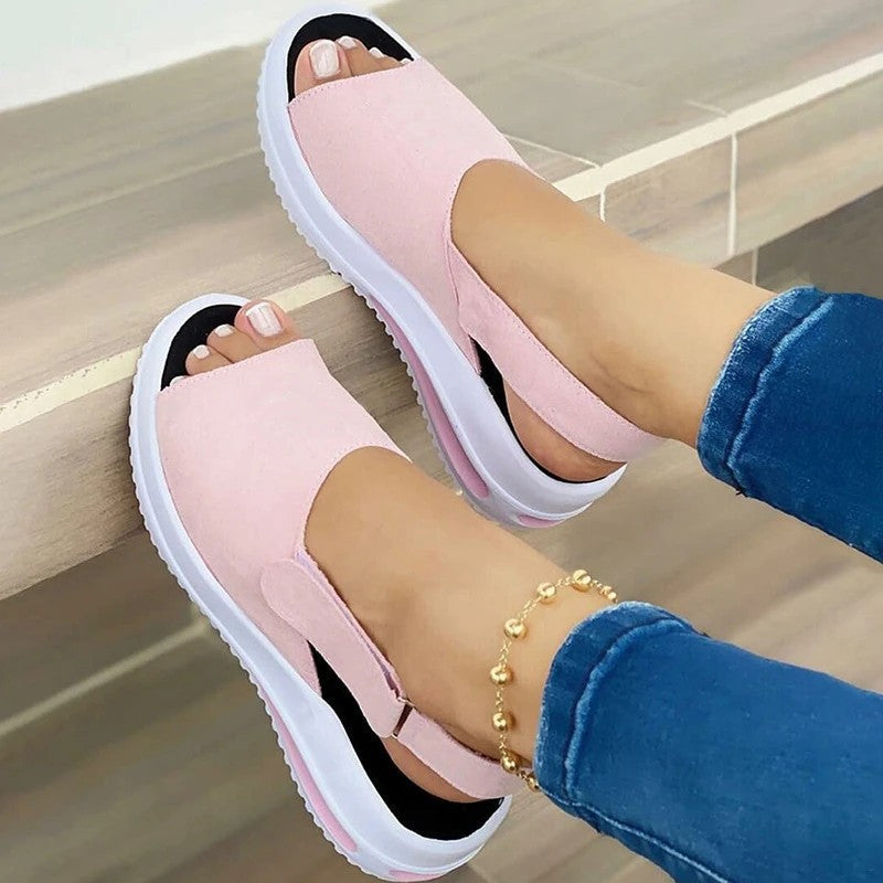 Damen Bunte Sandalen mit elastischer Ferse Selmira