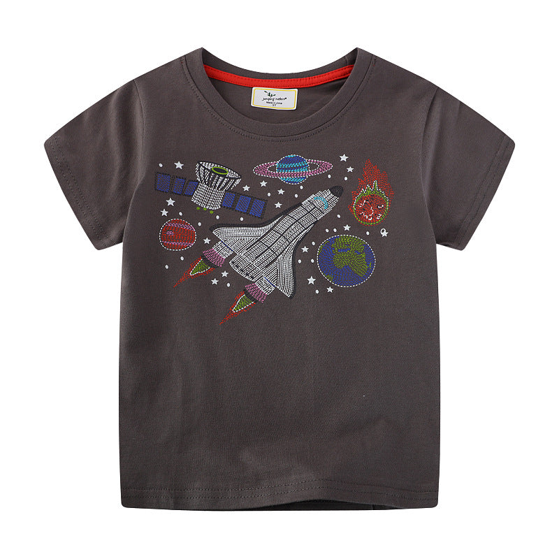 Jungen T-Shirt mit aufregendem Weltraum-Motiv
