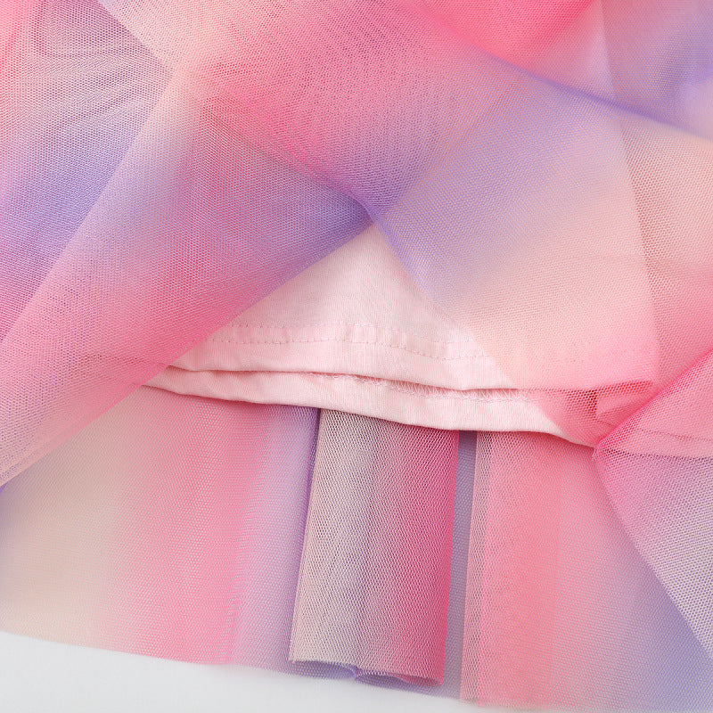 Mädchen Tüllkleid mit Ballerina-Motiv