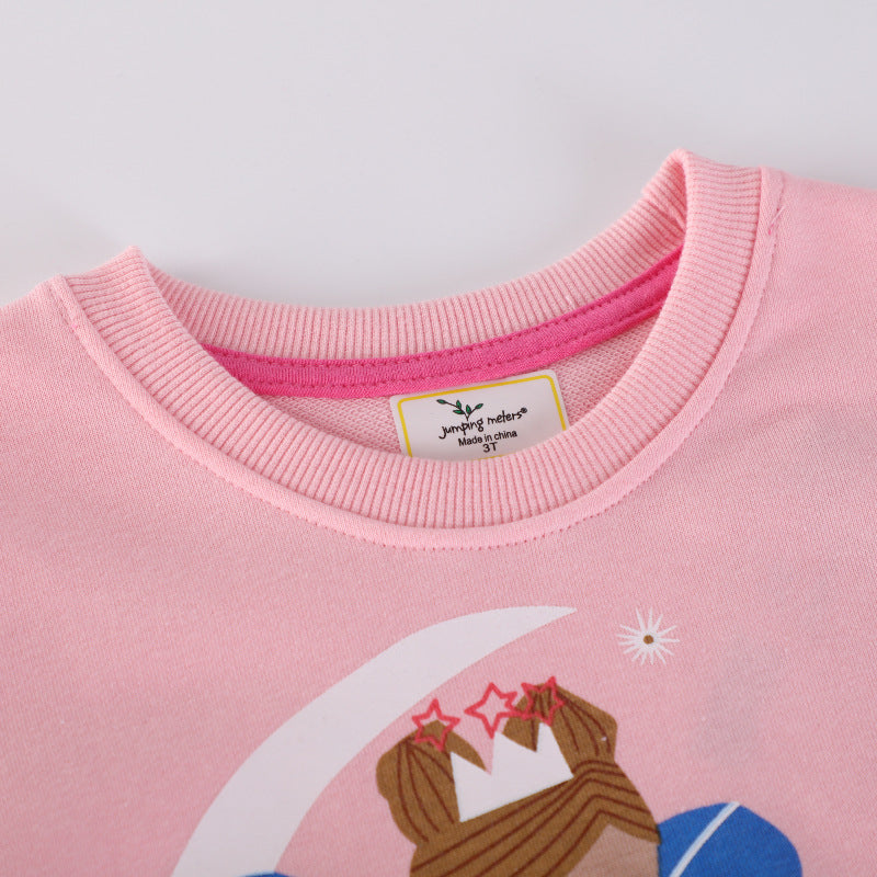Mädchen Sweatshirt mit verspieltem Prinzessinnen-Motiv