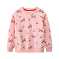 Mädchen Sweatshirt mit fröhlichem Kirsch-Design