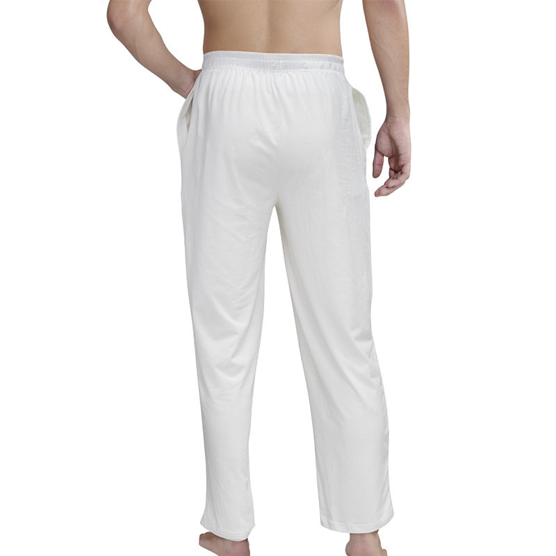 Herren nan Lounge- und Schlafhose aus weichem Jersey mit elastischem Bund und Seitentaschen