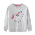 Mädchen Sweatshirt mit zauberhaftem Einhornmotiv