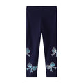 Mädchen Leggings mit bunten Schleifen-Applikationen