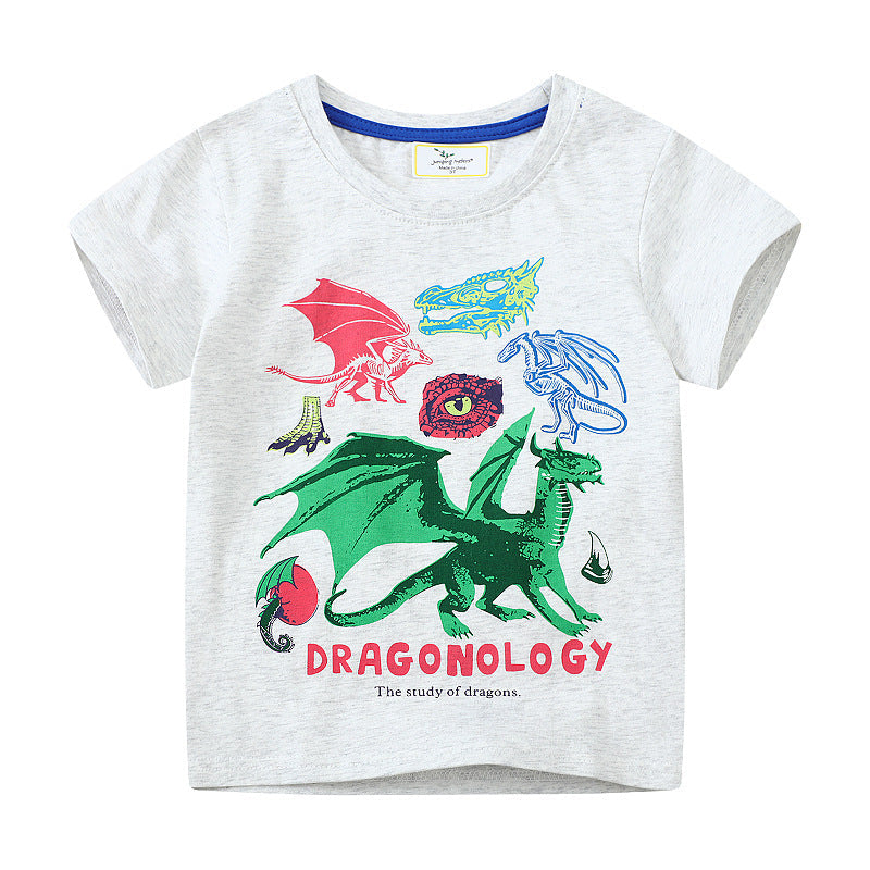 Jungen T-Shirt mit kreativem Drachenmotiv