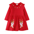 Mädchen Freizeitkleid mit festlichem Rentier-Design