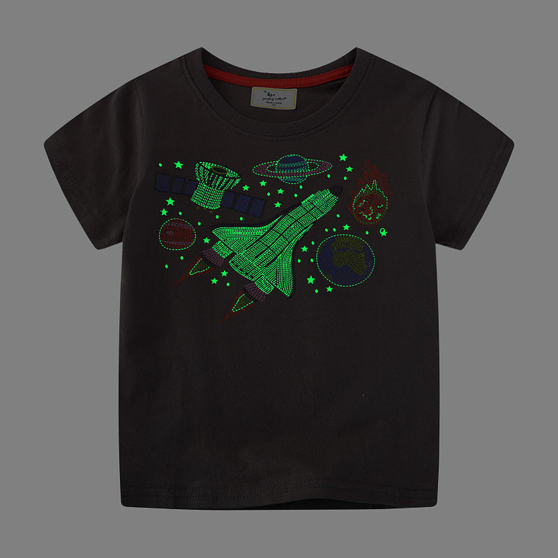 Jungen T-Shirt mit aufregendem Weltraum-Motiv