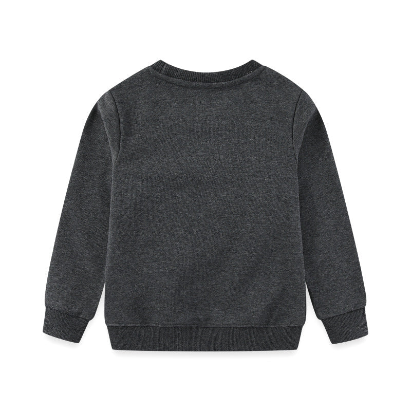 Kinder Sweatshirt mit kreativem Raketen- und Tierdesign