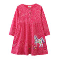 Mädchen Langarmkleid mit verspieltem Einhorn-Motiv