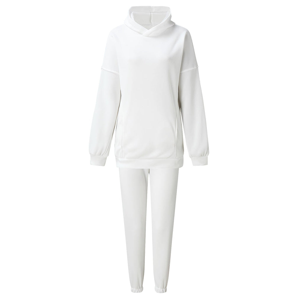 Damen nan oversized Kapuzen-Loungewear-Set mit extragroßer Kapuze und taillierter Jogginghose