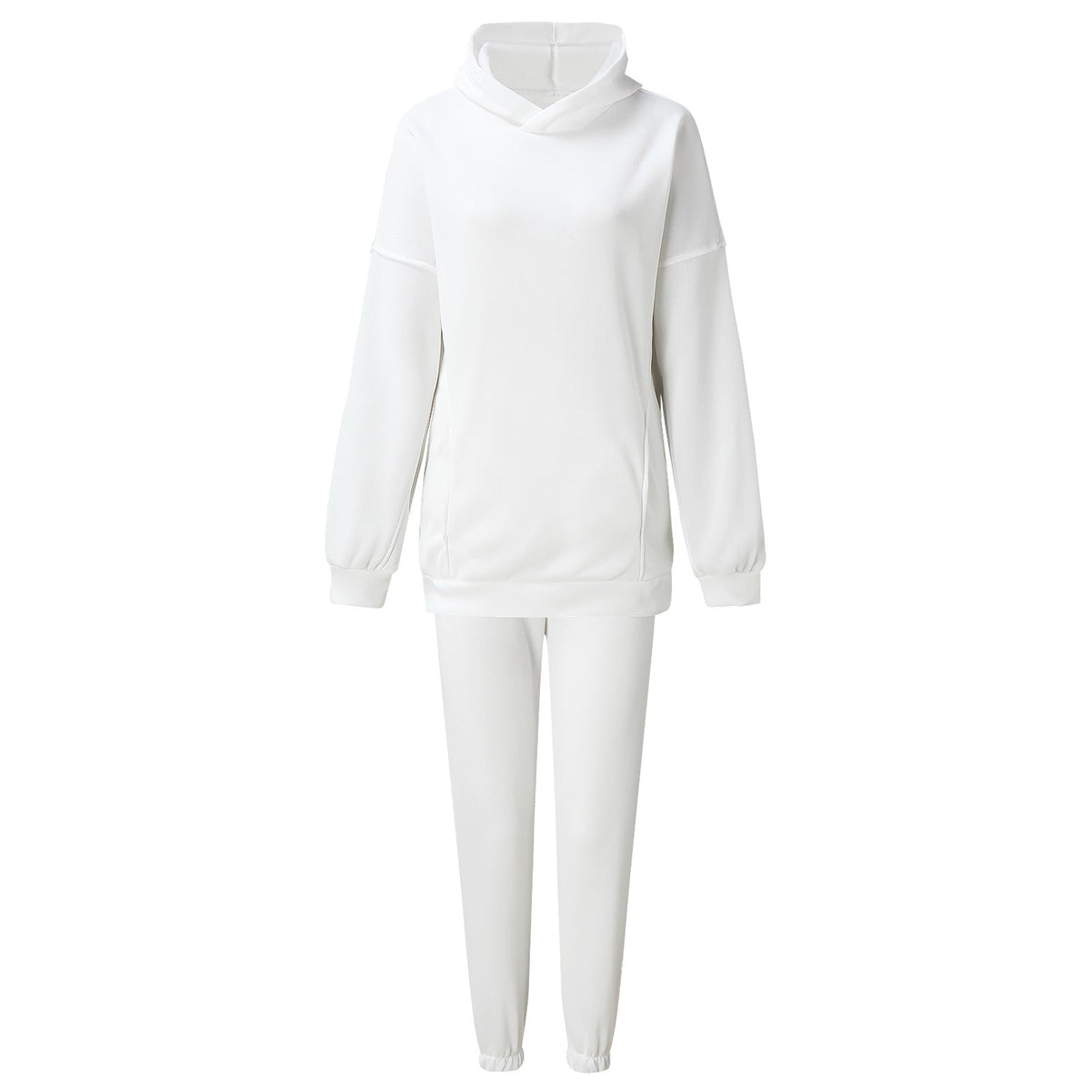Damen nan oversized Kapuzen-Loungewear-Set mit extragroßer Kapuze und taillierter Jogginghose