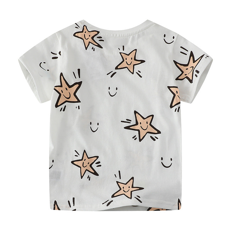 Kinder T-Shirt mit fröhlichem Sternenmuster