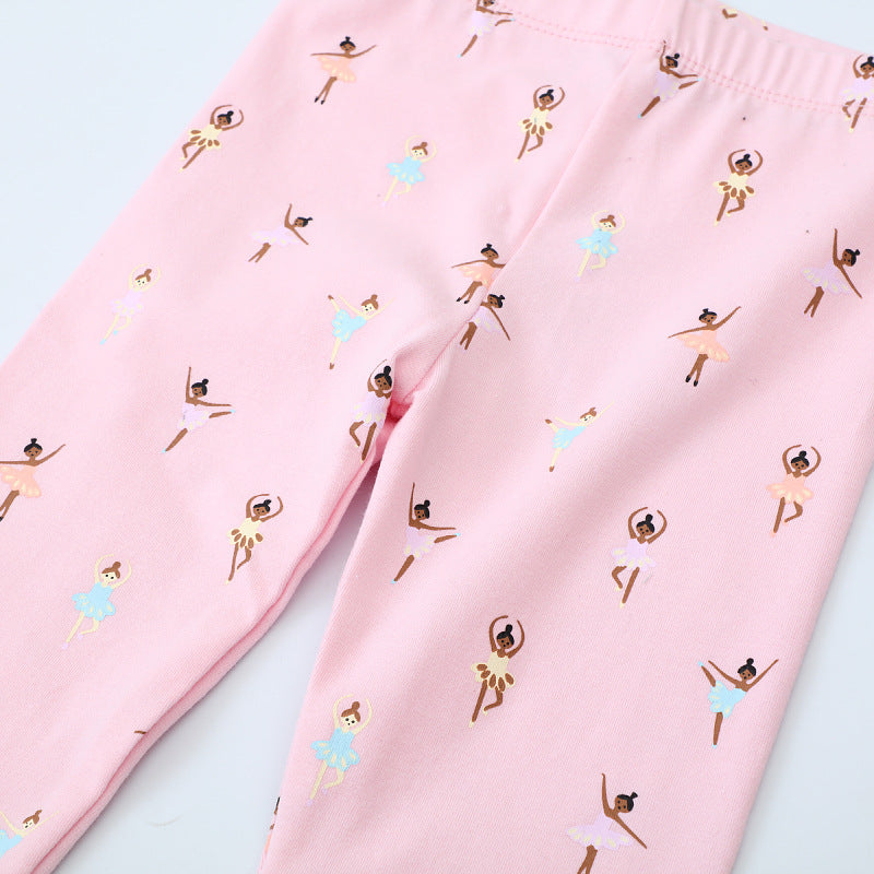 Mädchen Leggings mit bezauberndem Ballett-Motiv