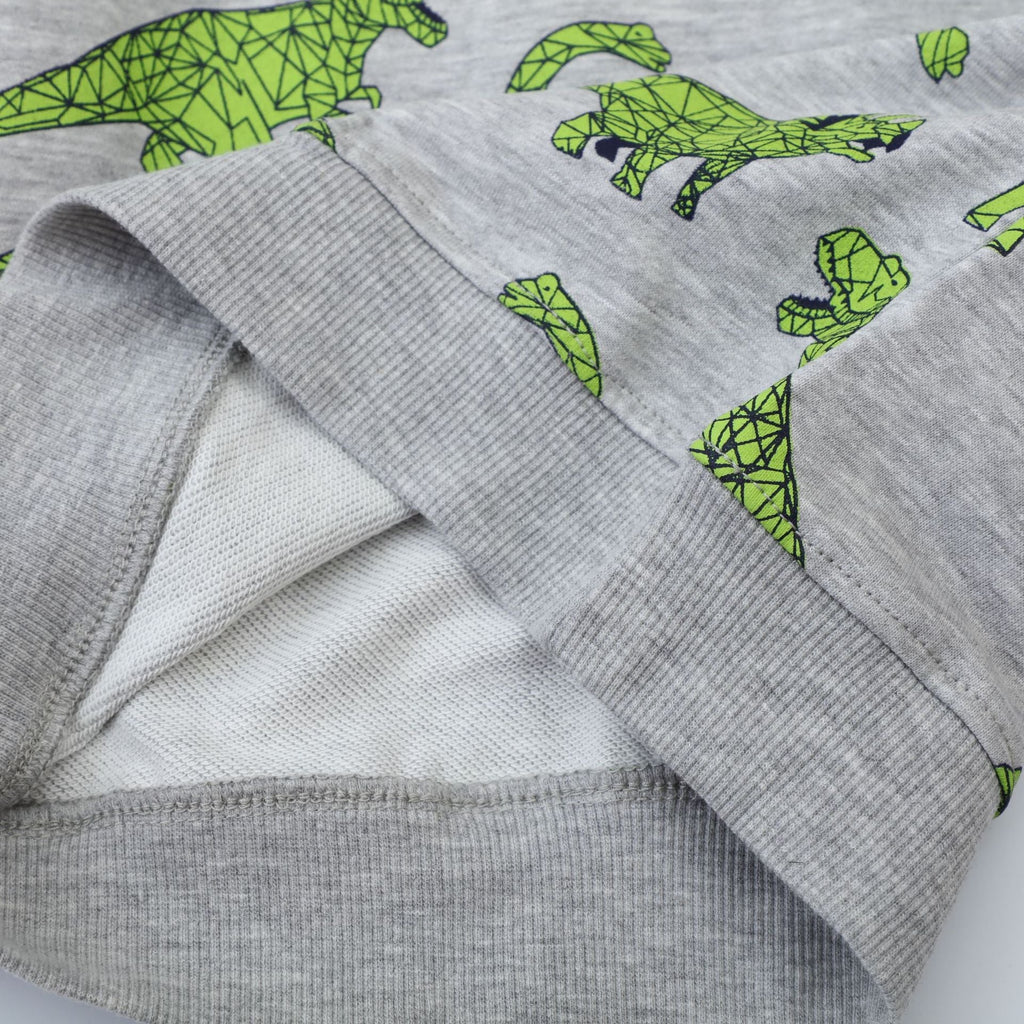 Kinder Sweatshirt mit kreativem Dinosaurier-Muster