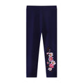 Mädchen Leggings mit floralem Stickdesign