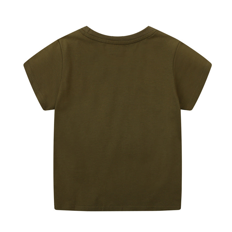 Kinder T-Shirt mit kreativem Löwen-Motiv