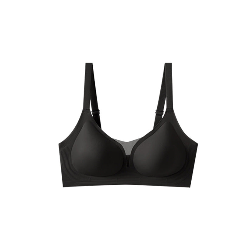 Selmira Wireless Push-up BH – Deep V Nahtloses Bralette für Kleine Brüste