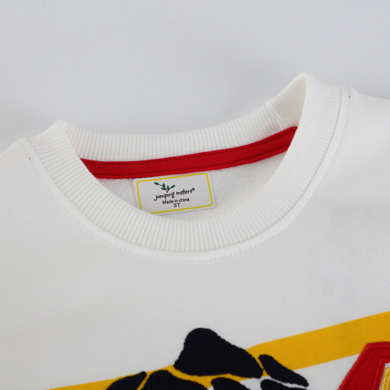 Kinder Sweatshirt mit buntem Baustellen-Lkw-Design
