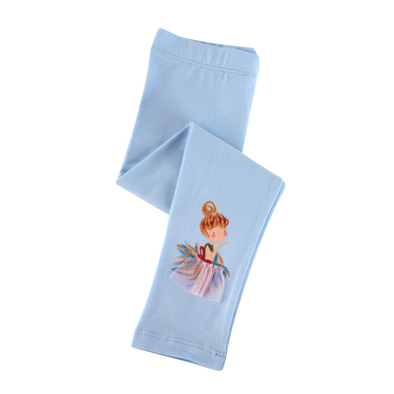 Mädchen Leggings mit Ballettmotiv