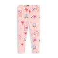 Mädchen Leggings mit buntem Einhorn- und Blumenmuster