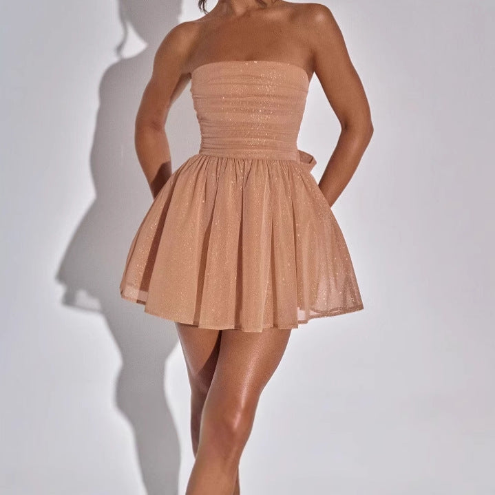 Damen Glamouröses Cocktailkleid mit schimmernden Details Selmira