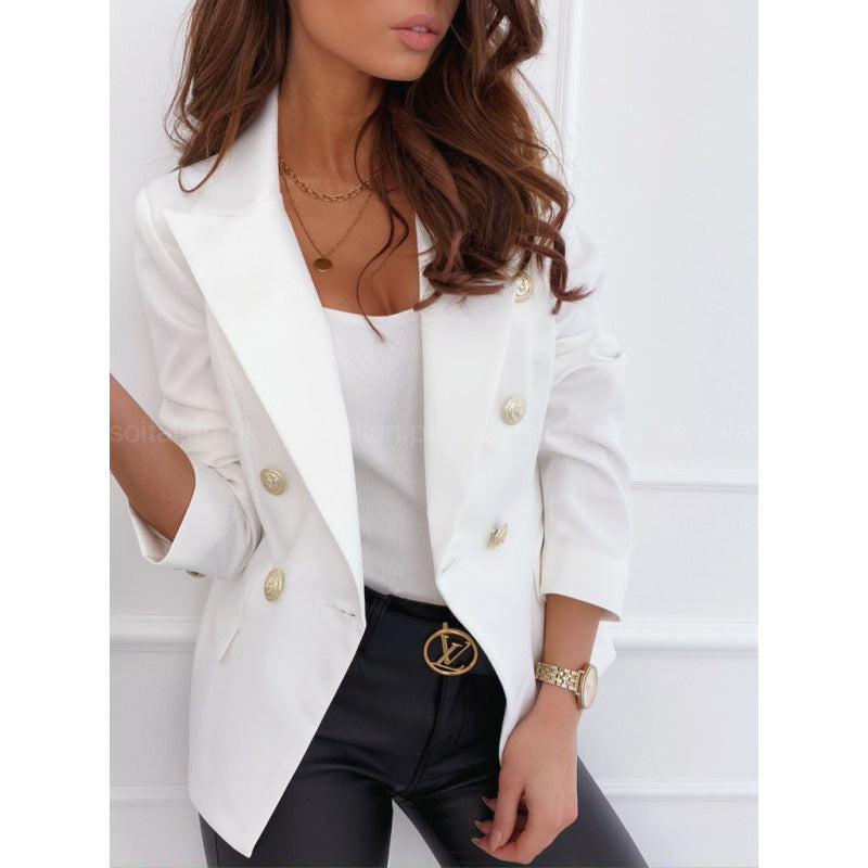 Damen Blazer mit doppelter Knopfleiste und elegantem Revers Selmira