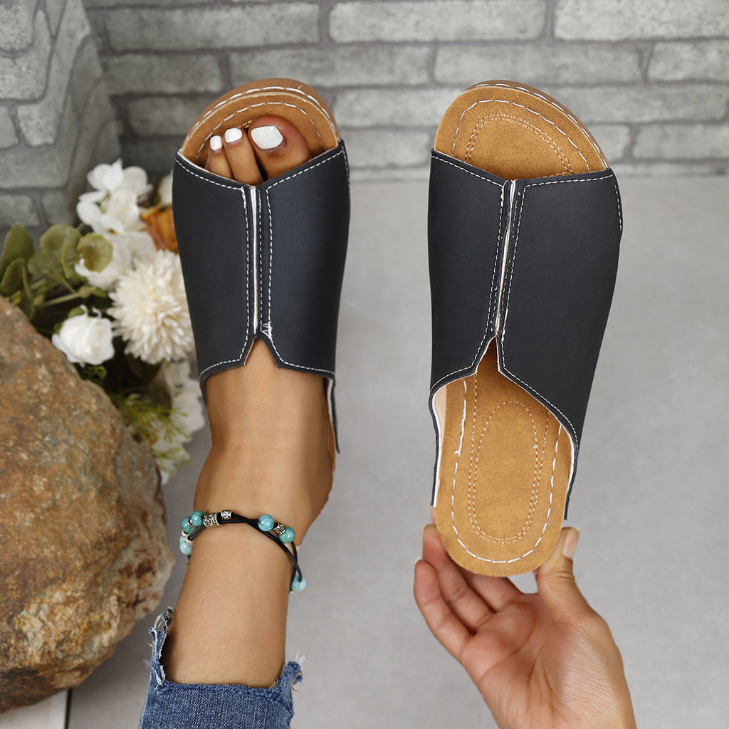 Damen Exklusive Slip-On Pantoletten mit modischem Schnitt und atmungsaktivem Obermaterial Selmira