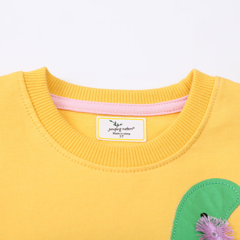 Mädchen Sweatshirt mit kreativem Dinosaurier-Design