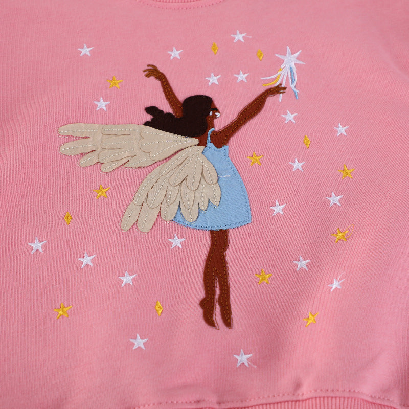 Mädchen Sweatshirt mit zauberhaftem Feen-Design