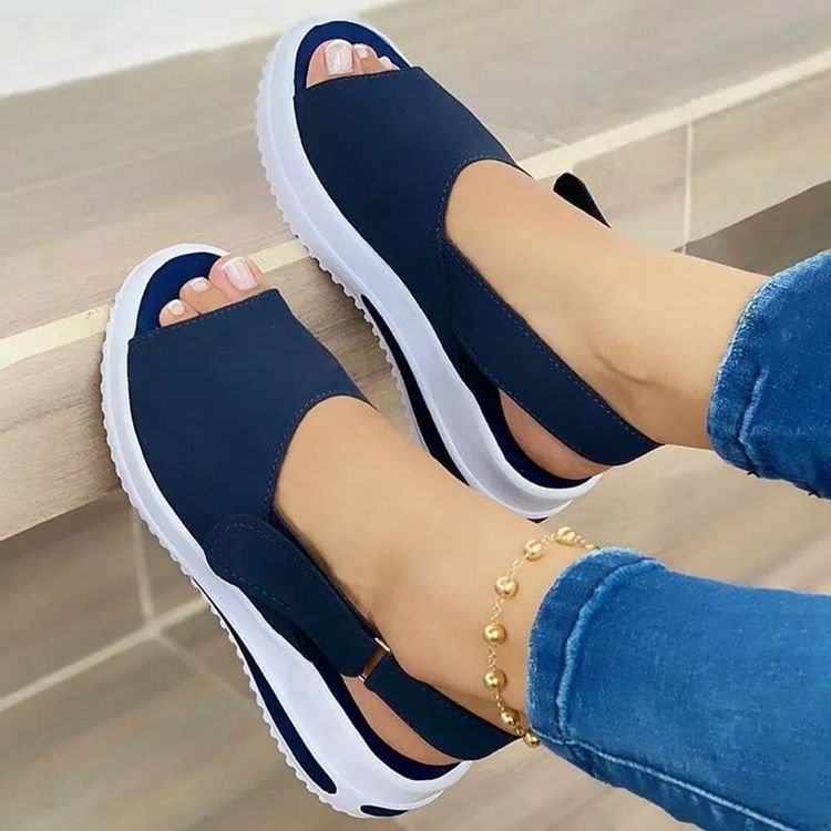 Damen Bunte Sandalen mit elastischer Ferse Selmira