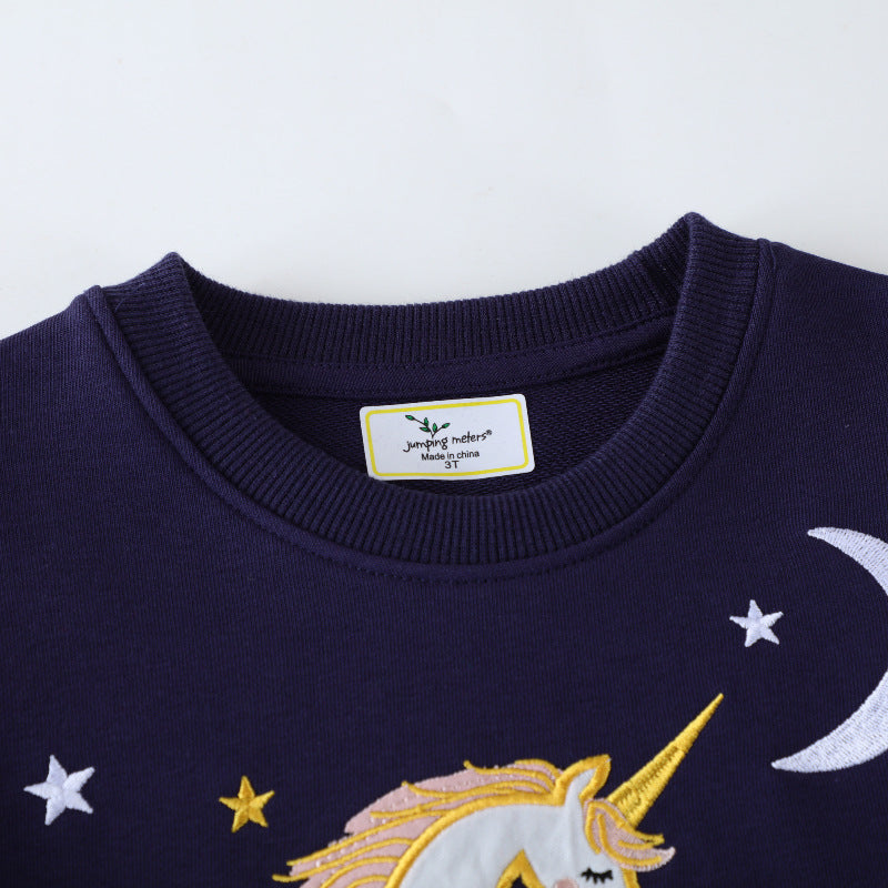 Mädchen Sweatshirt mit zauberhaftem Einhorn-Design