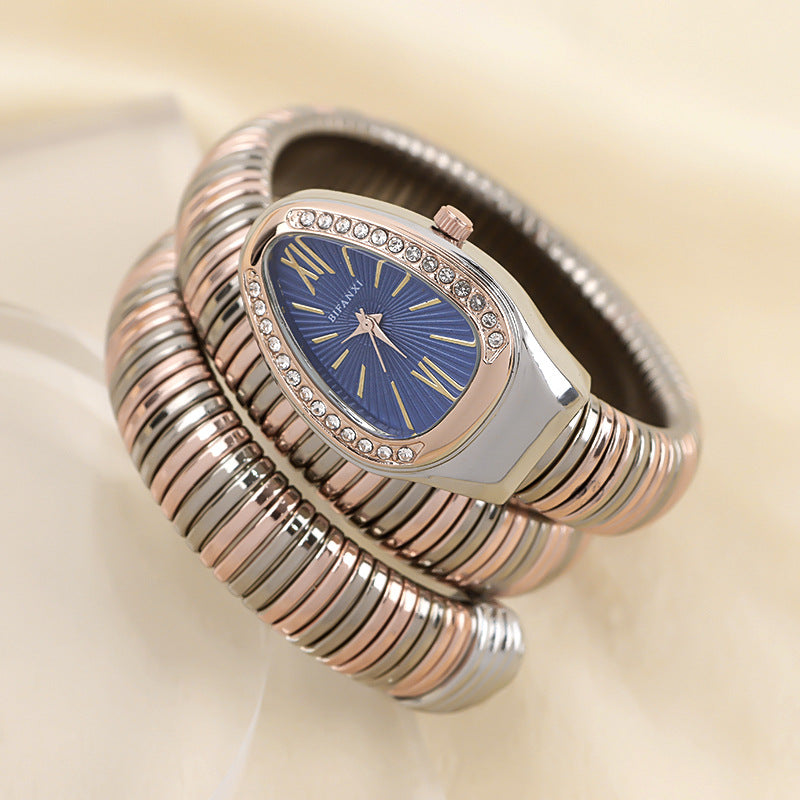 Selmira | Schlangenuhr mit Quarzbewegung und Persönlichem Armband