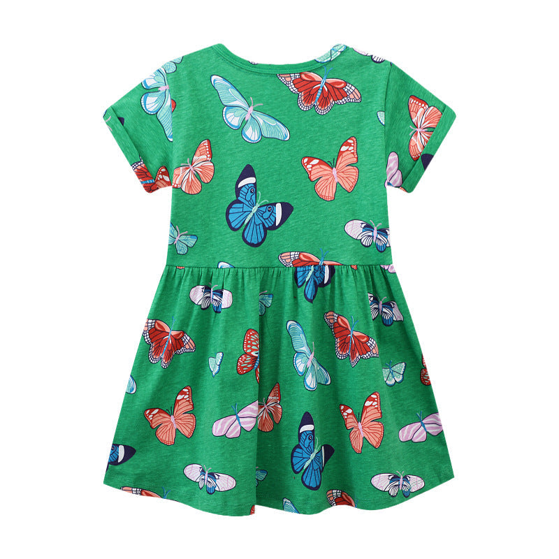 Mädchen Sommerkleid mit lhaftem Schmetterlingsdesign