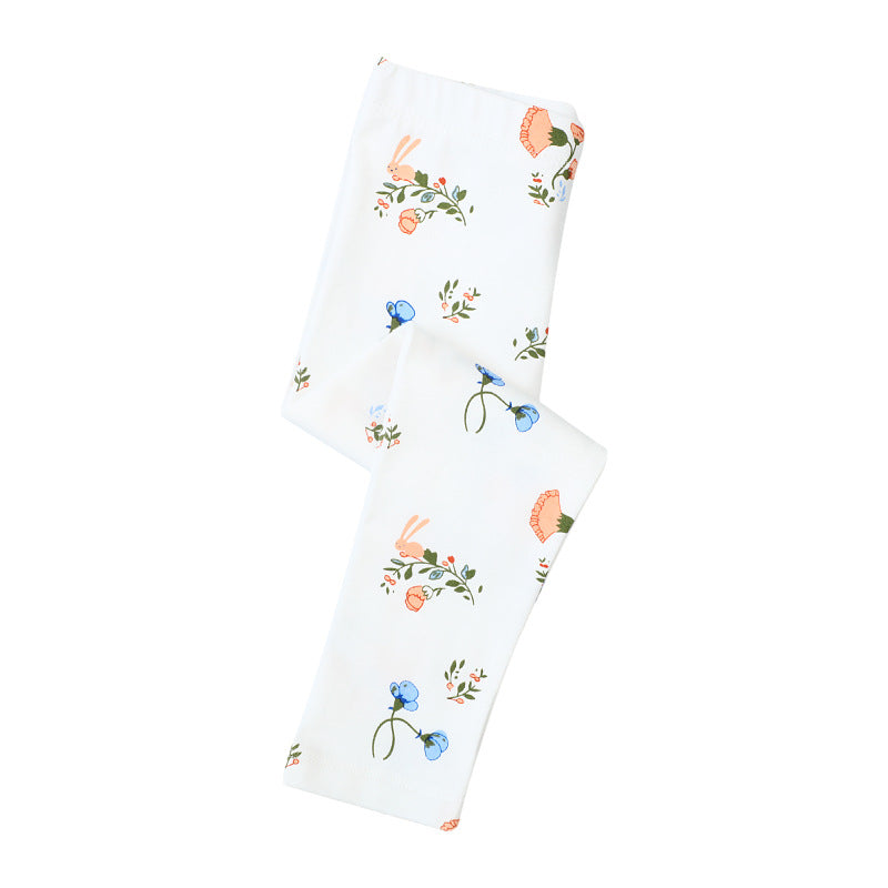 Mädchen Leggings mit floralem Muster
