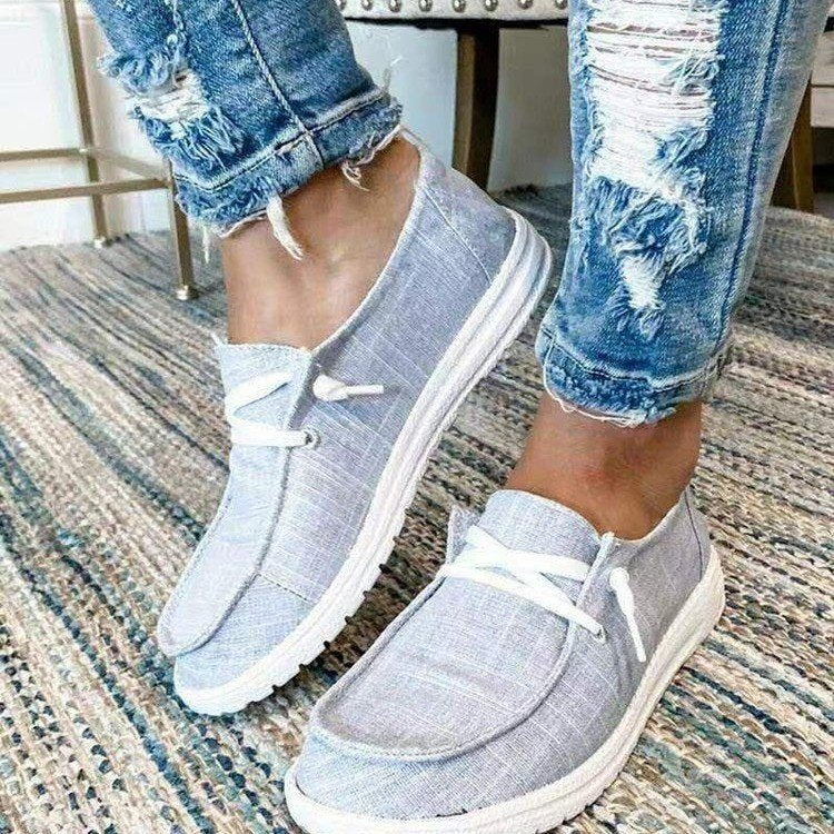 Damen Freizeit-Slip-On Schuhe mit elastischen Schnürdetails und rutschfester Sohle Selmira