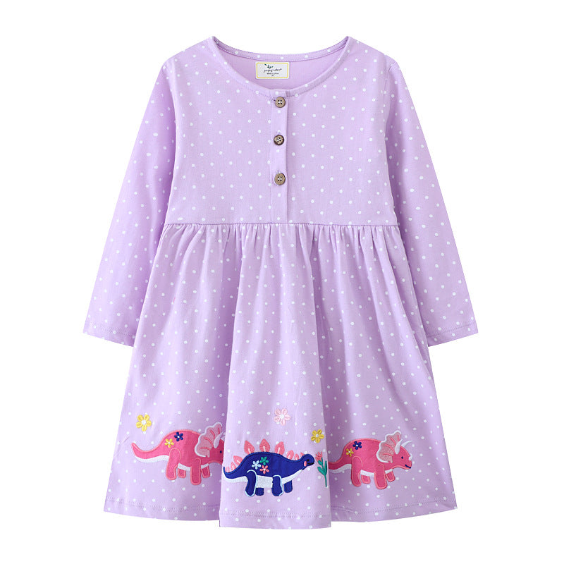 Mädchen Dinosaurier Freizeitkleid